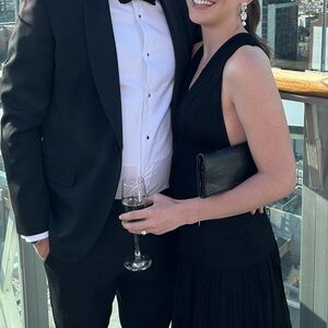 SHONA JOY Black Evening Dress